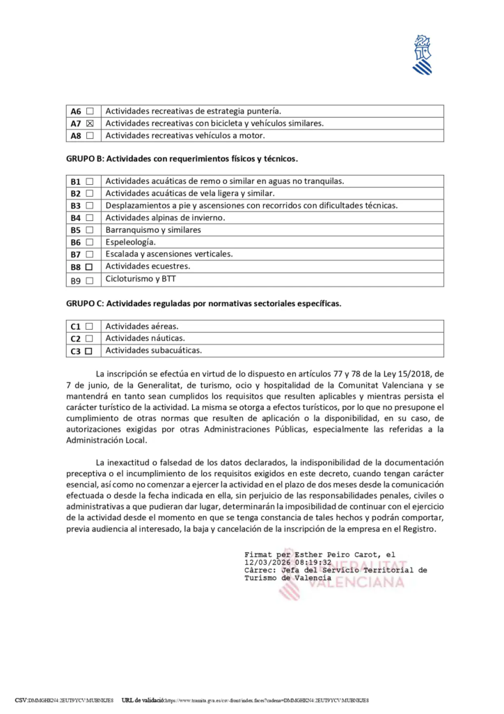 Tourism Registry of the Valencian Community - Page 2